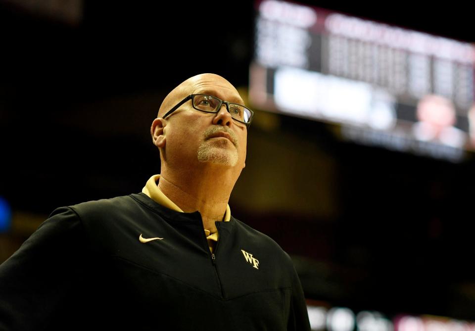 Wake Forest head coach Steve Forbes' team is scheduled to visit Louisville on Jan. 28.