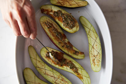 Barbara Kafka's Marinated Eggplant from Food52