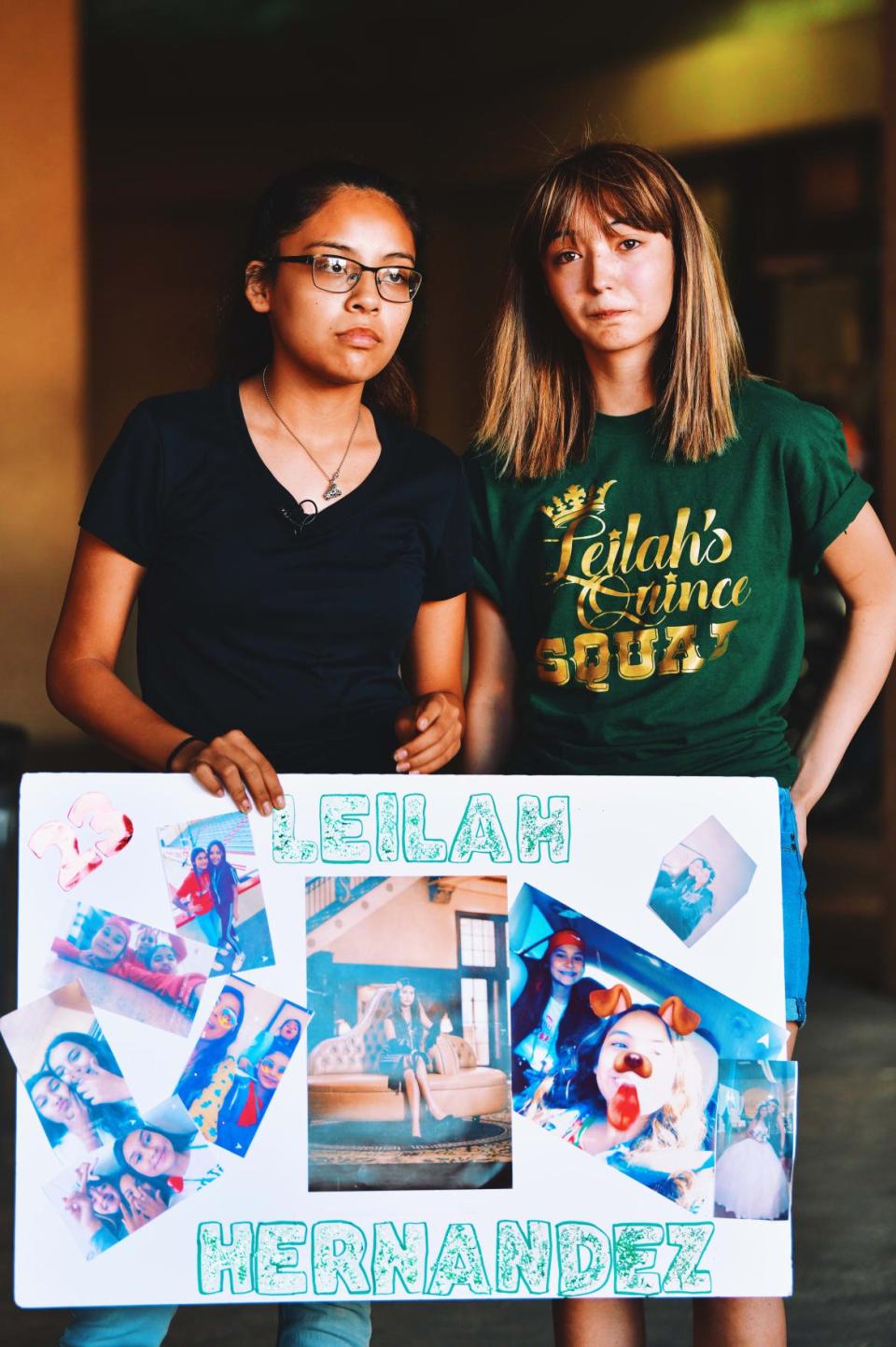 <div class="inline-image__caption"><p>Two friends of Leilah Hernandez attend a vigil for the teen and other victims of the mass shooting in Odessa, Texas, on Sunday September 1, 2019.</p></div> <div class="inline-image__credit">Justin Hamel for The Daily Beast</div>