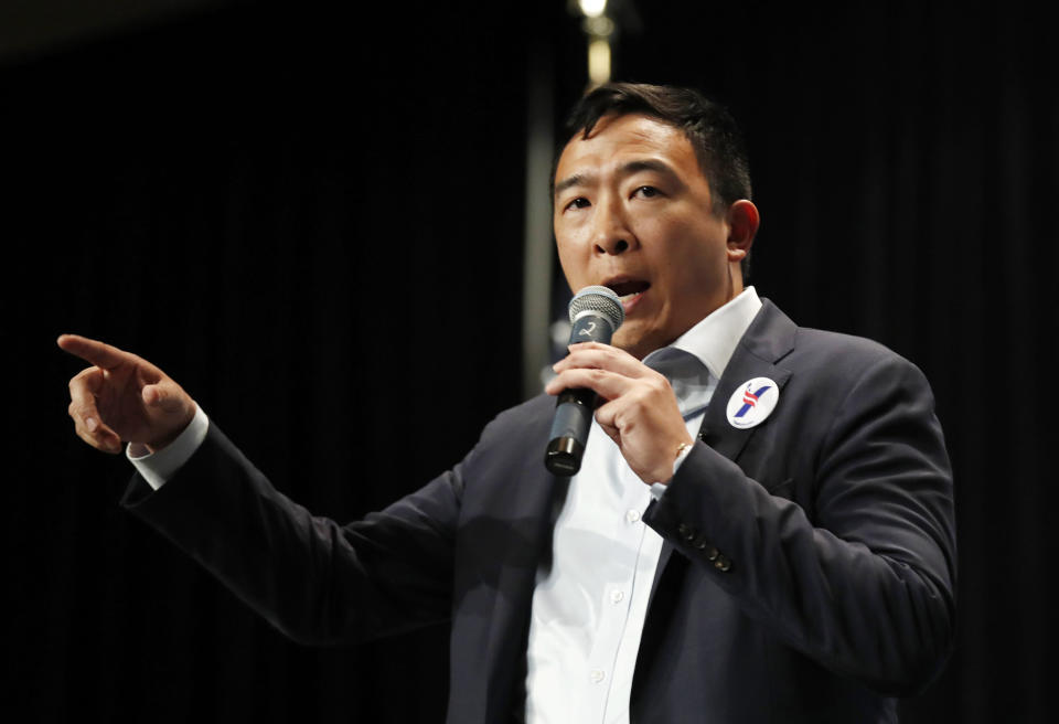Andrew Yang was one of the earliest candidates to announce a bid for the Democratic presidential nomination. (Photo: ASSOCIATED PRESS)