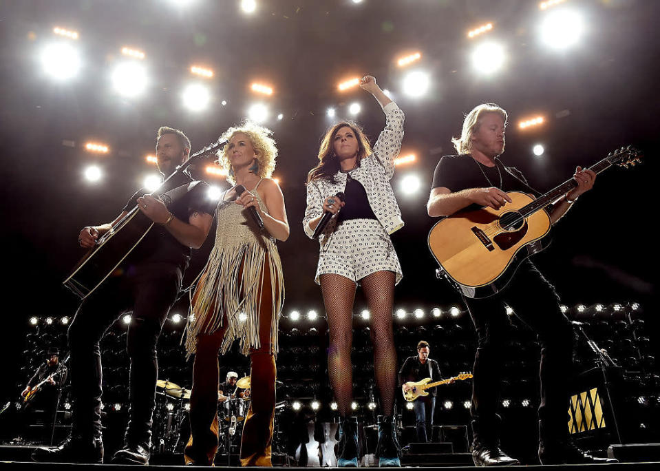 Little Big Town performs onstage during 2016 Stagecoach California’s Country Music Festival at Empire Polo Club on May 1, 2016 in Indio, California. (Photo: Kevin Winter/Getty Images)