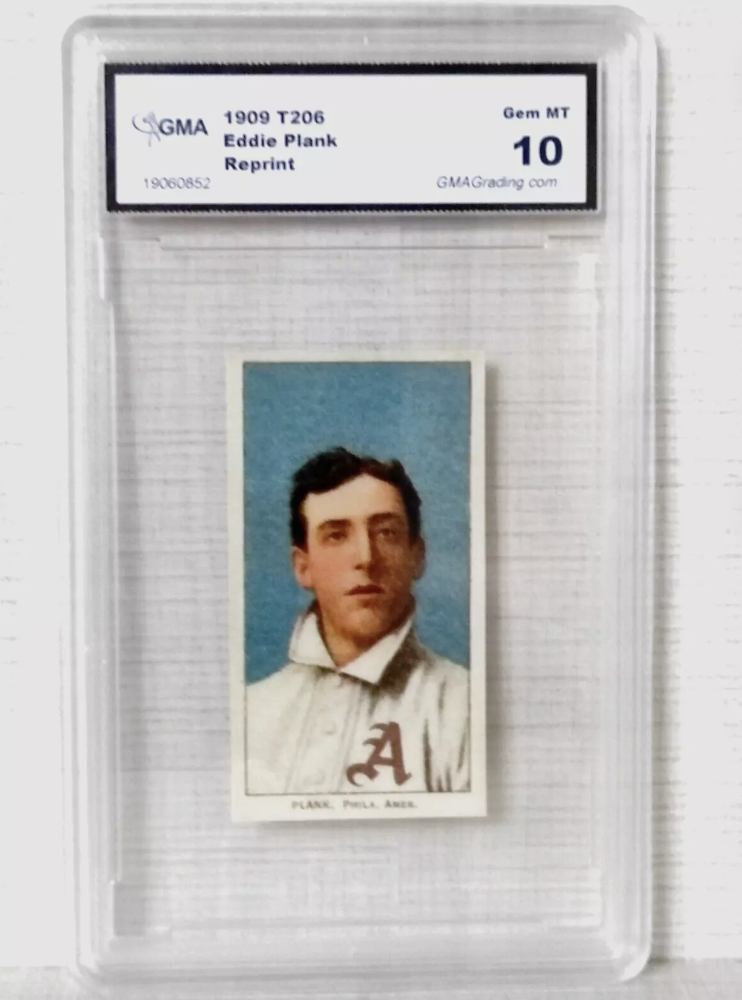 An image of a rare Eddie Plank card.