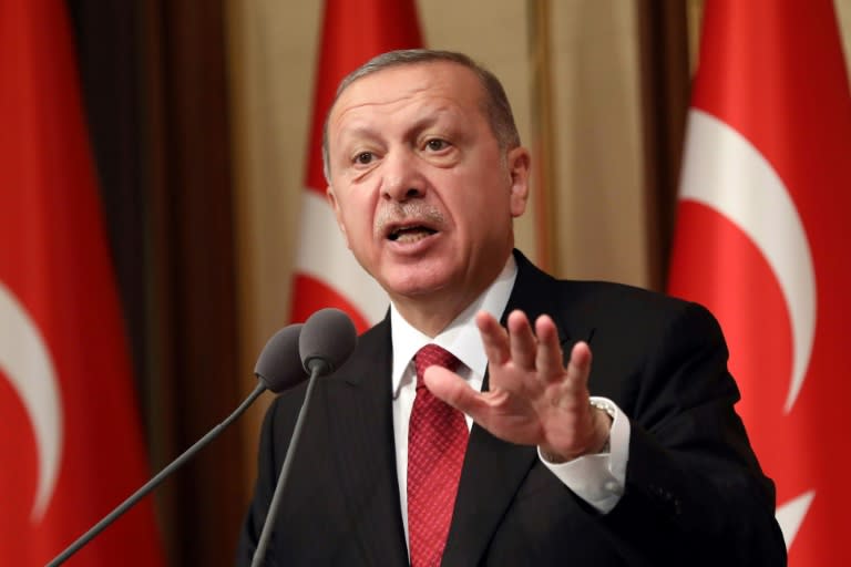 President Recep Tayyip Erdogan has said Turkey is the victim of a 'political, underhand plot'