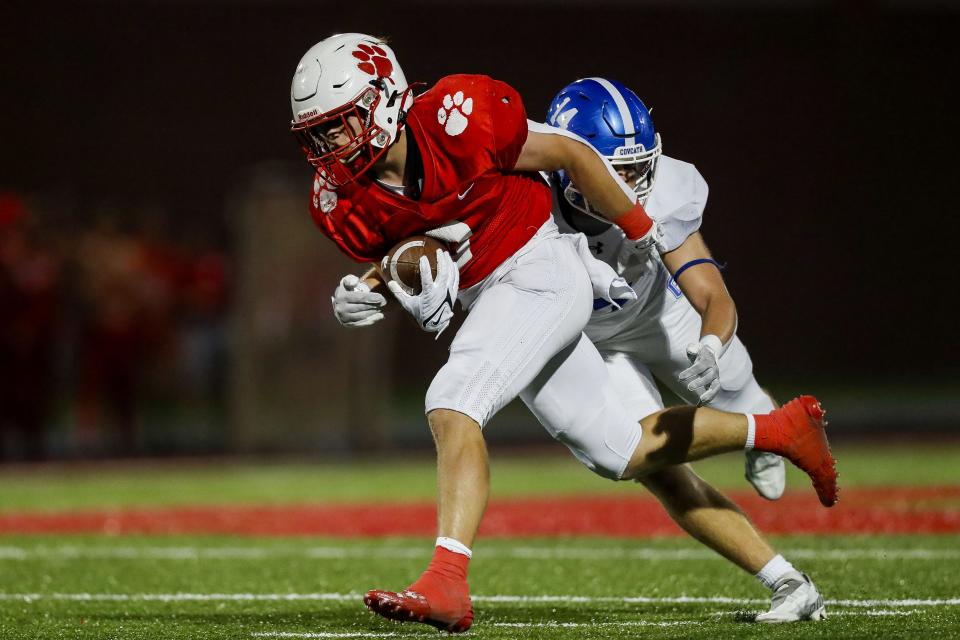 Beechwood's Chase Flaherty was one of five Tigers to score a rushing touchdown in Week 6 against Gallatin County.