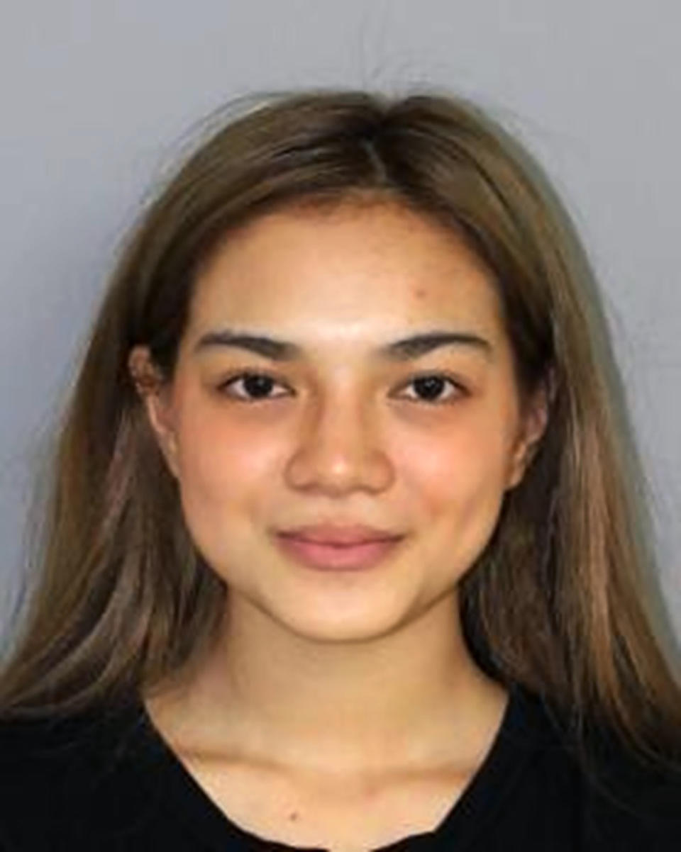 This undated photo provided by the Hawaii Department of Public Safety shows Anne Salamanca. Salamanca was arrested for violating Hawaii's quarantine after investigators saw videos of her dancing in a store and dining out. Hawaii officials say Salamanca arrived in Honolulu on July 6, 2020, and days later was found violating the quarantine. (Hawaii Department of Public Safety via AP)