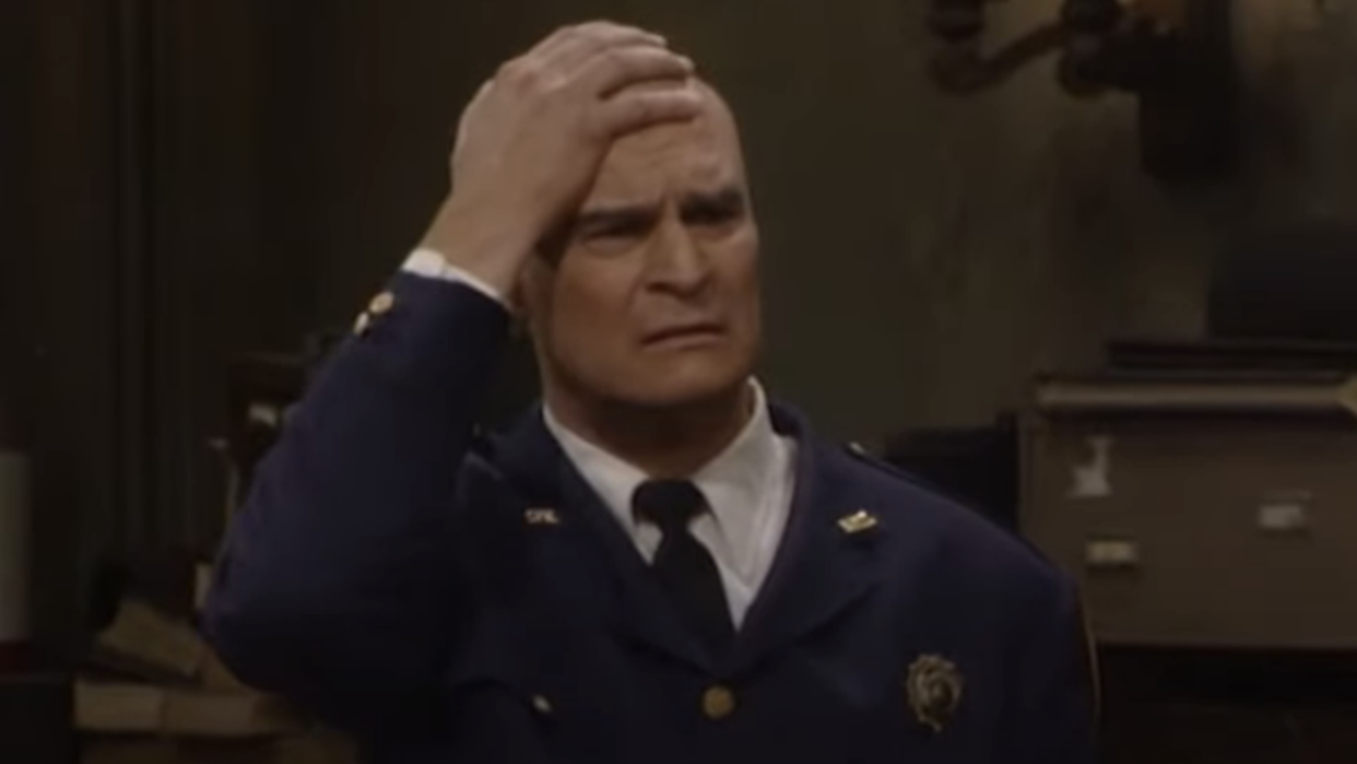  Richard Moll as Bull in Night Court screenshot. 