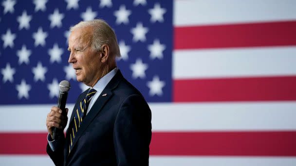 PHOTO: President Joe Biden speaks about his economic agenda in Accokeek, Md., on April 19, 2023. (Patrick Semansky/AP, FILE)