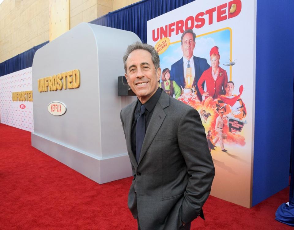 Jerry Seinfeld at a Netflix premiere in LA in April 2024. Getty Images for Netflix