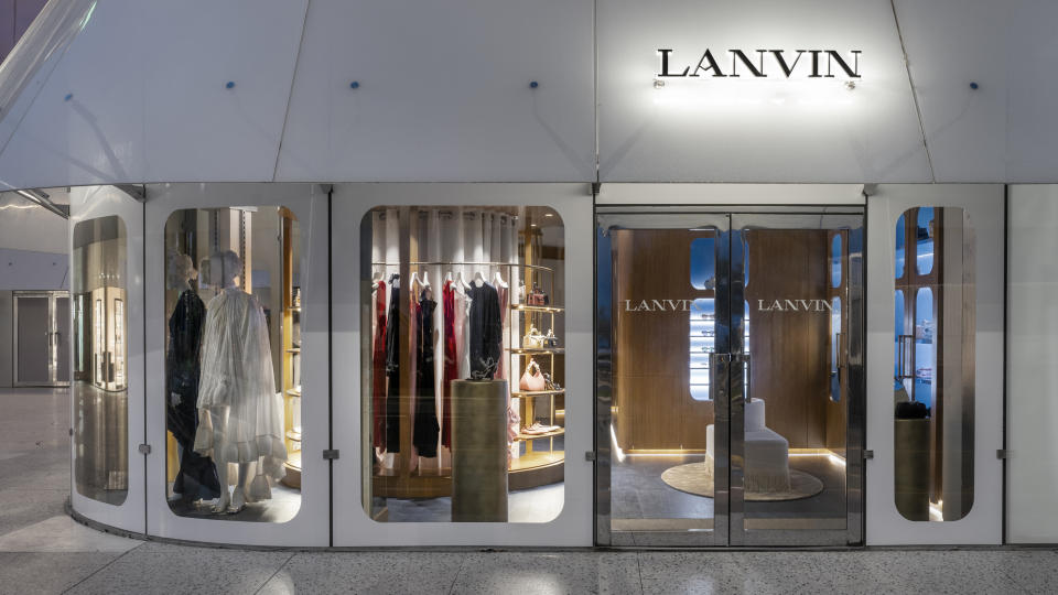 Lanvin's new boutique in Cannes.