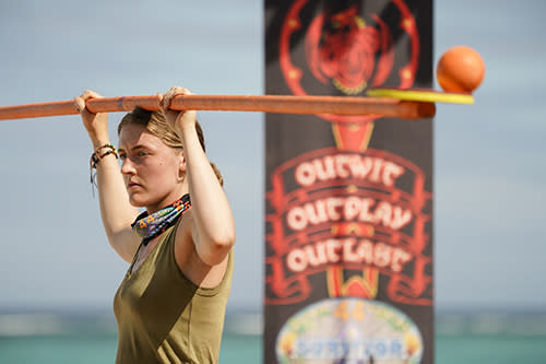 “Let’s Not Be Cute About It” – Castaways must find the key to unlock a new twist in the game. Then, one castaway finds themselves stuck between a rock and a hard place, on SURVIVOR, Wednesday, April 12 (8:00-9:00 PM, ET/PT) on the CBS Television Network, and available to stream live and on demand on Paramount+. Pictured (L-R): Frannie Marin. Photo: Robert Voets/CBS ©2022 CBS Broadcasting, Inc. All Rights Reserved