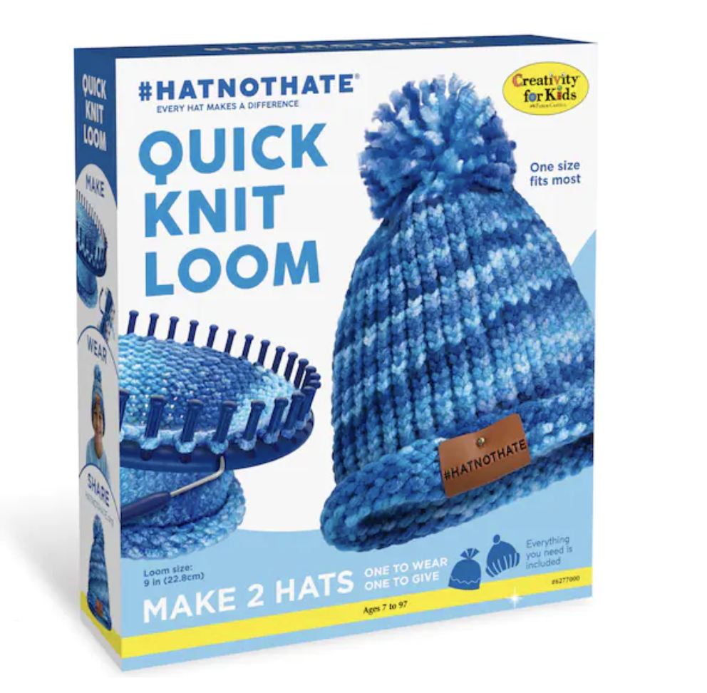 Creativity for Kids Hat Not Hate Quick Knit Loom Kit