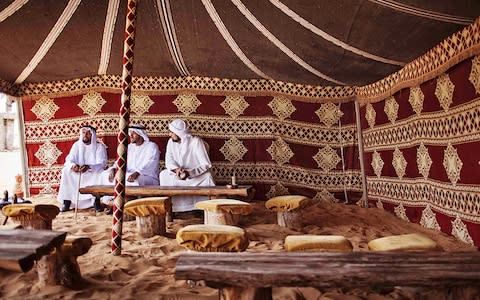 Escape into the desert wilderness to experience a Bedouin camp