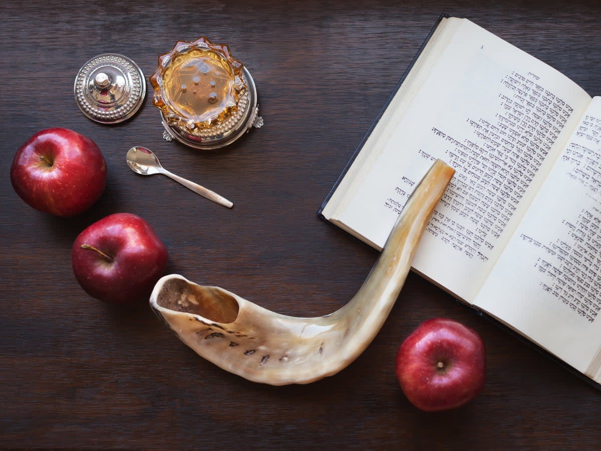 A shofar, such as the one pictured, is often blown on Rosh Hashanah and Yom Kippur  (iStock)