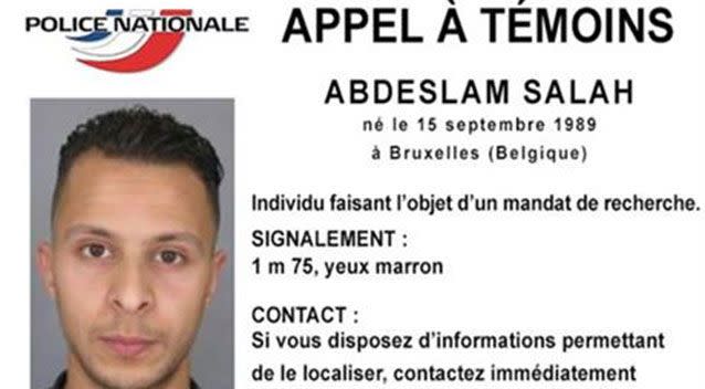 A photo released by French Police of 26-year old Salah Abdeslam. Source: Supplied.