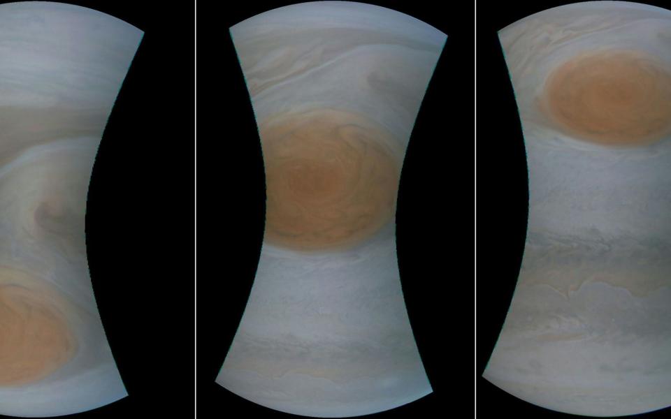 A combination of views of the Great Red Spot - Credit: NASA/SWRI/MSSS AND NASA