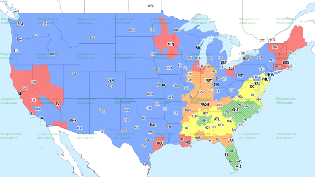 NFL Coverage Map Week 6: TV Schedule for FOX, CBS Broadcasts