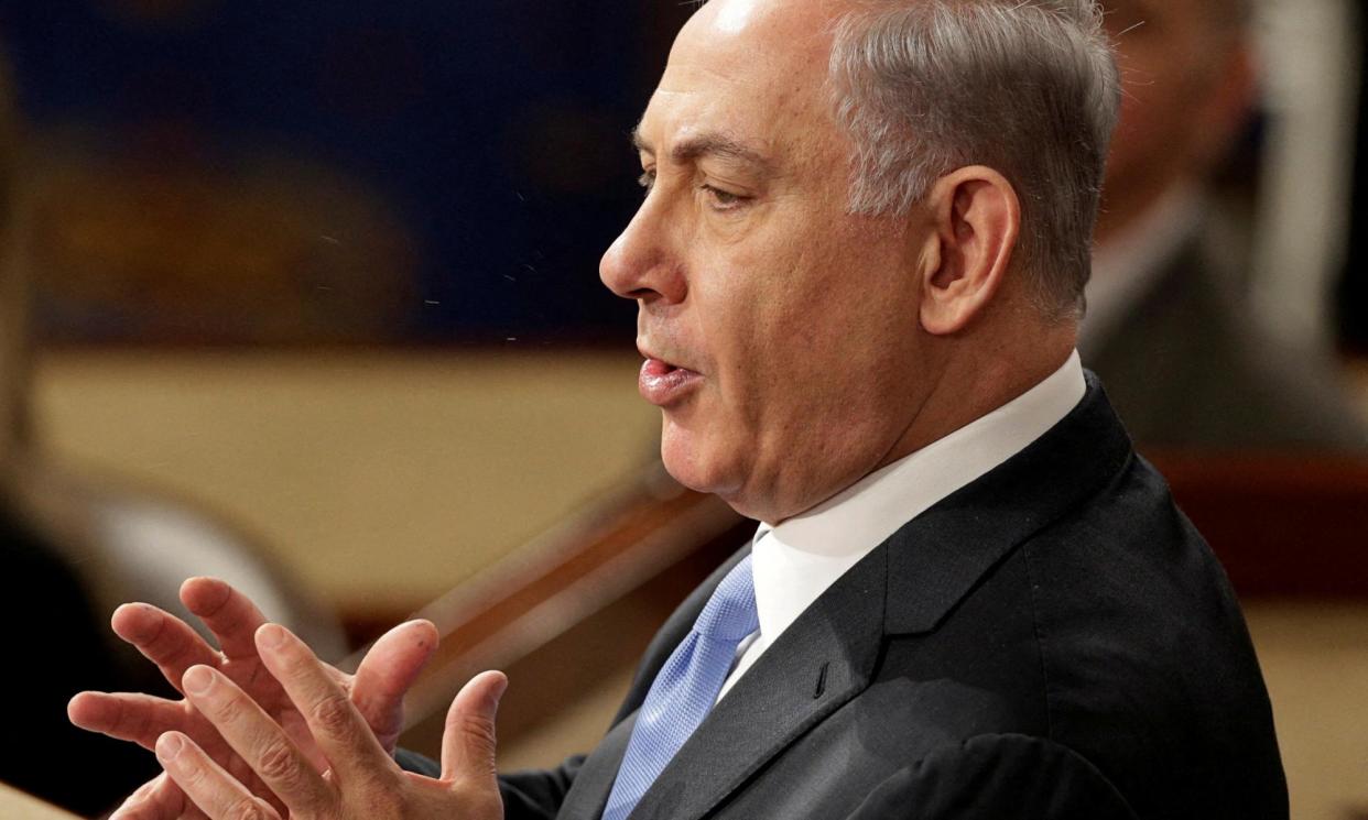 <span>Benjamin Netanyahu reportedly told ministers that the resignation of Benny Gantz meant the war cabinet was no longer needed.</span><span>Photograph: Joshua Roberts/Reuters</span>