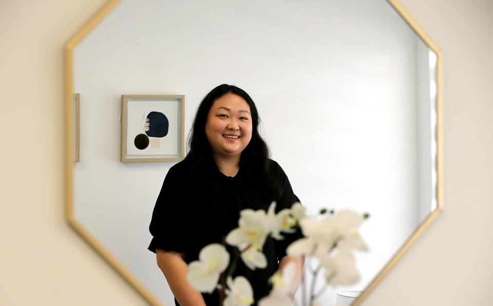 Katherine Yeom is the executive director of Korean American Family Services in Koreatown.