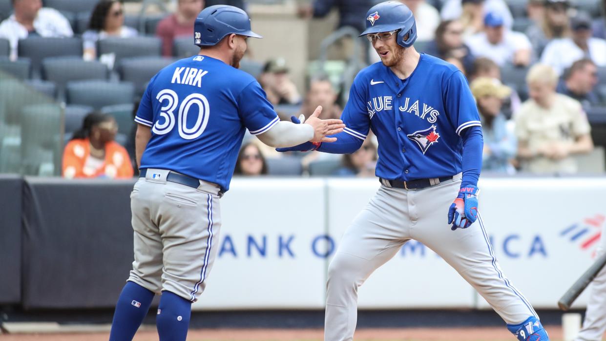 Blue Jays catchers Danny Jansen and Alejandro Kirk are starting to heat up. (Getty Images)