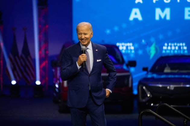 Joe-Biden - Credit: (Photo by Bill Pugliano/Getty Images)