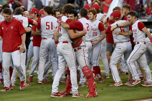 NC State knocks out No. 1 Arkansas on Torres' homer in 9th - The San Diego  Union-Tribune