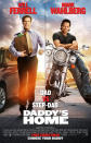 <p>Where’s your leg going, Marky Mark? The promo for forthcoming comedy <i>Daddy’s Home</i> sees Walhberg weirdly floating as he props up his hog, while his other limb is heading off the edge of the poster and into oblivion. Probably.</p>