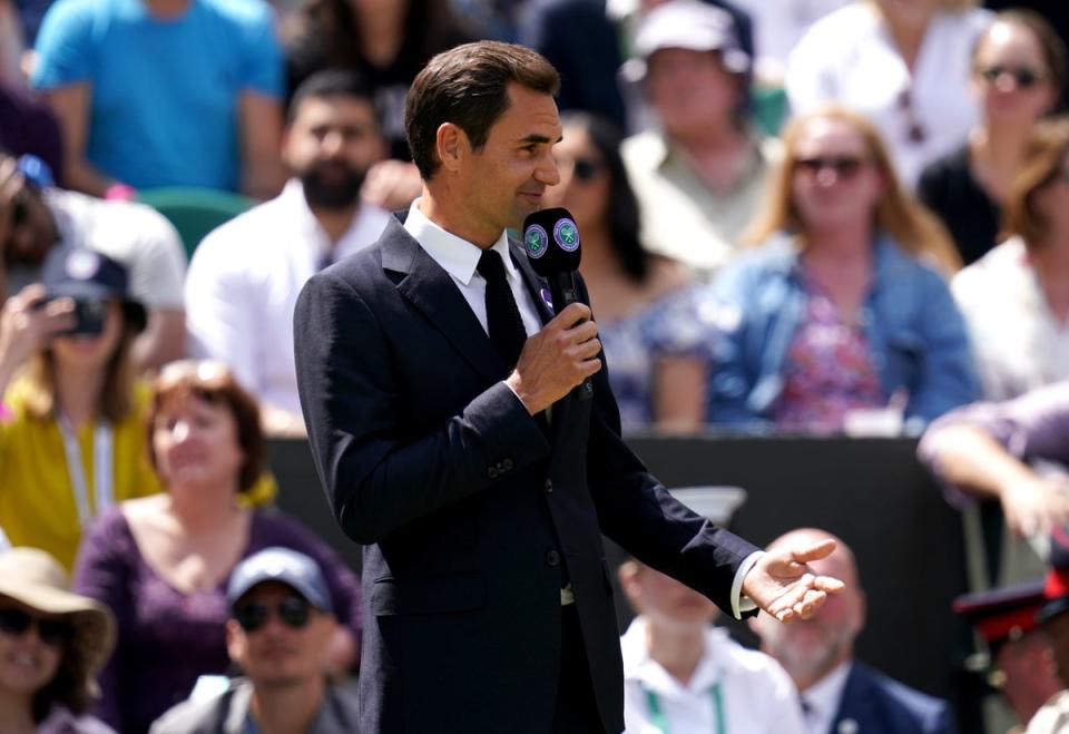 Roger Federer appeared to get the loudest ovation as he stepped out on Centre Court again (John Walton/PA) (PA Wire)