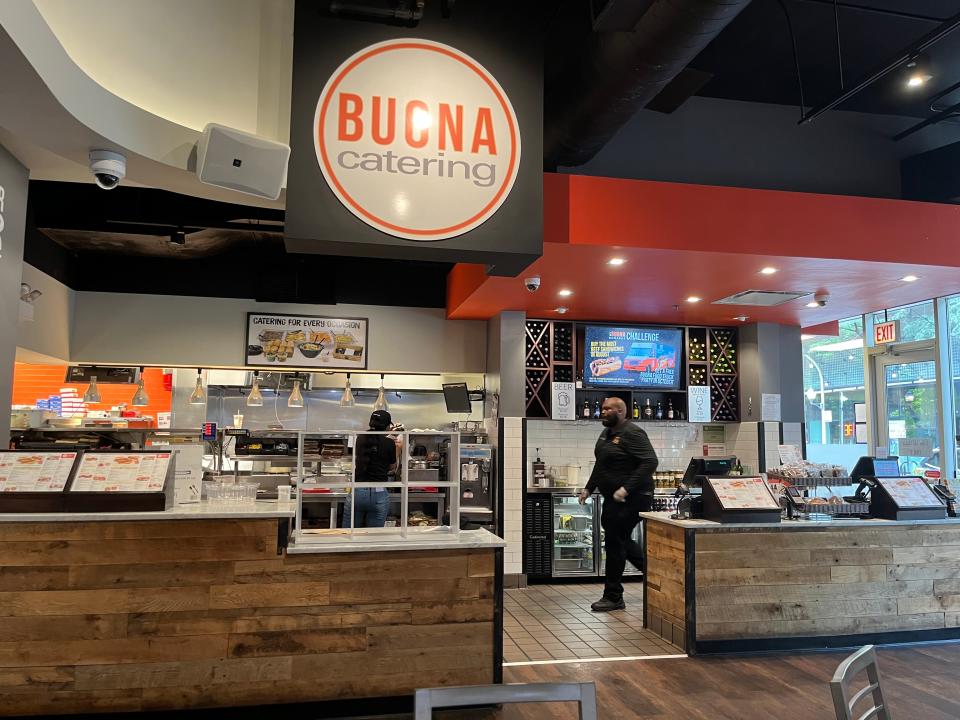 The counter at Buona.