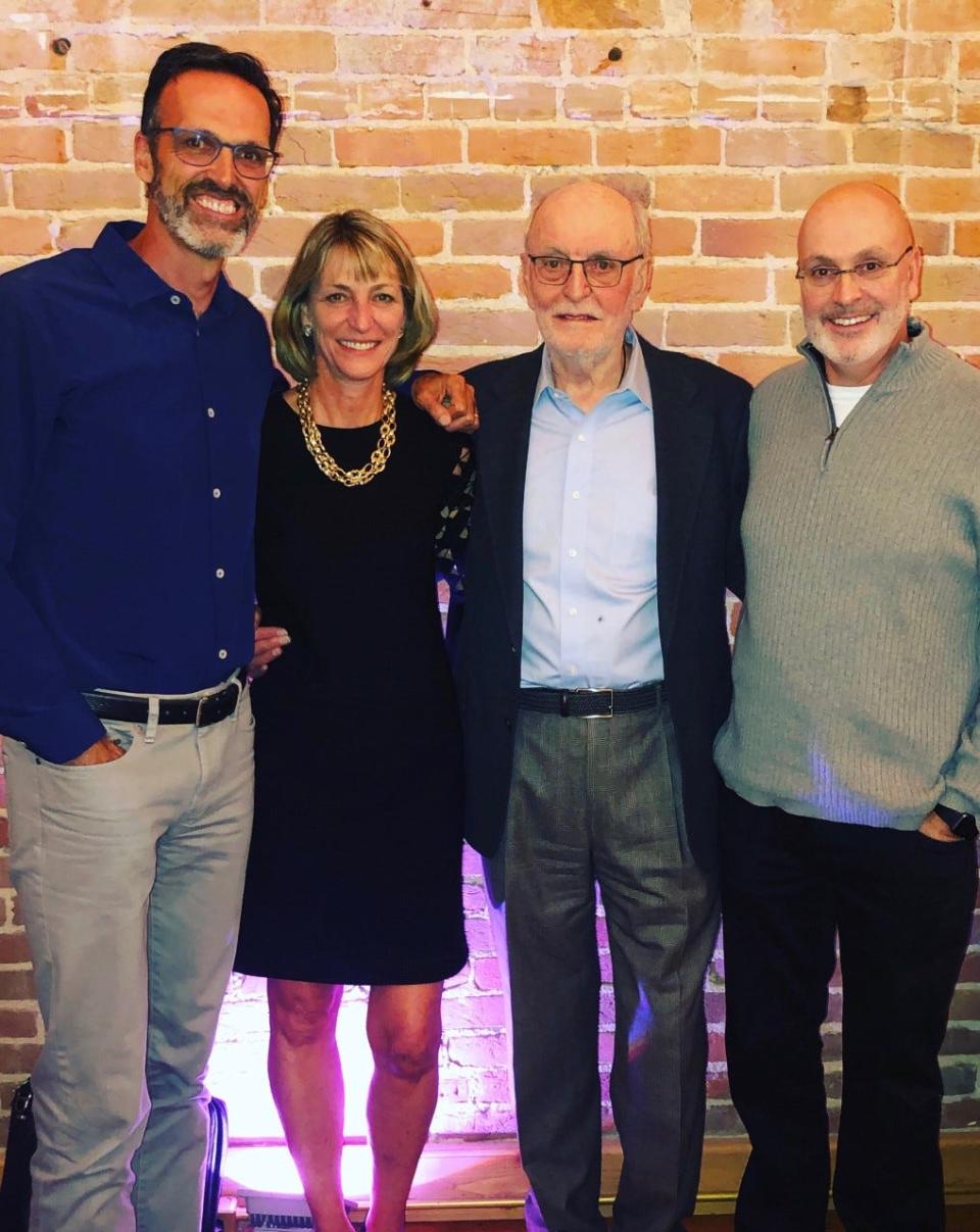 A 2019 picture of Pete Briscoe, Judy Briscoe Golz, Stuart Briscoe and Dave Briscoe.