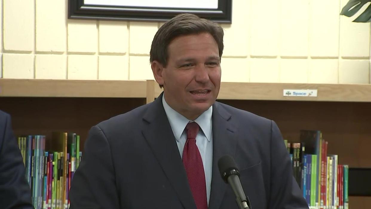 <div>File image of Florida Governor Ron DeSantis.</div>