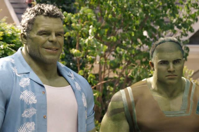 Marvel Studios Hulk and his son Skaar from the 'She-Hulk' finale