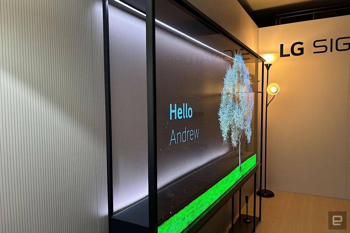LG llevó el primer televisor OLED transparente inalámbrico del mundo a