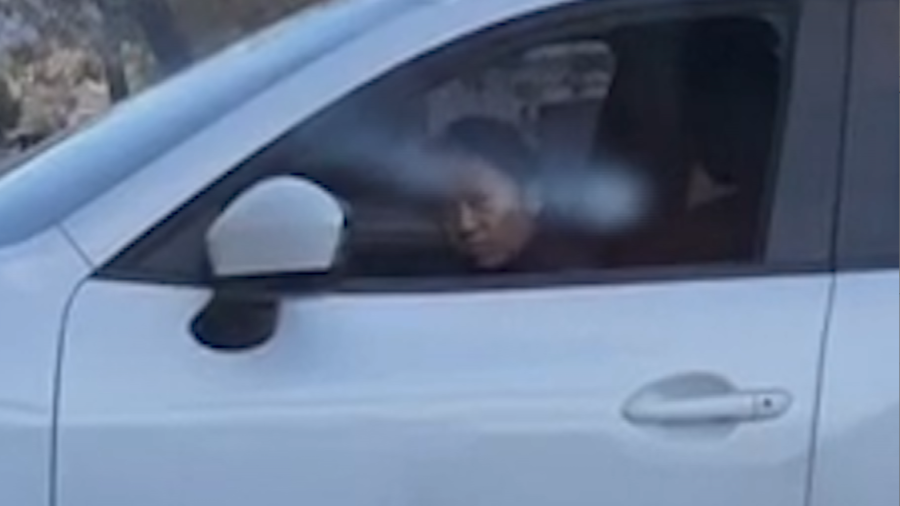 <em>Video shown to the grand jury shows Junio pulling into a driveway and speaking with Nick Davi before getting out of the car and shooting him. One of Davi’s children was recording. (KLAS)</em>