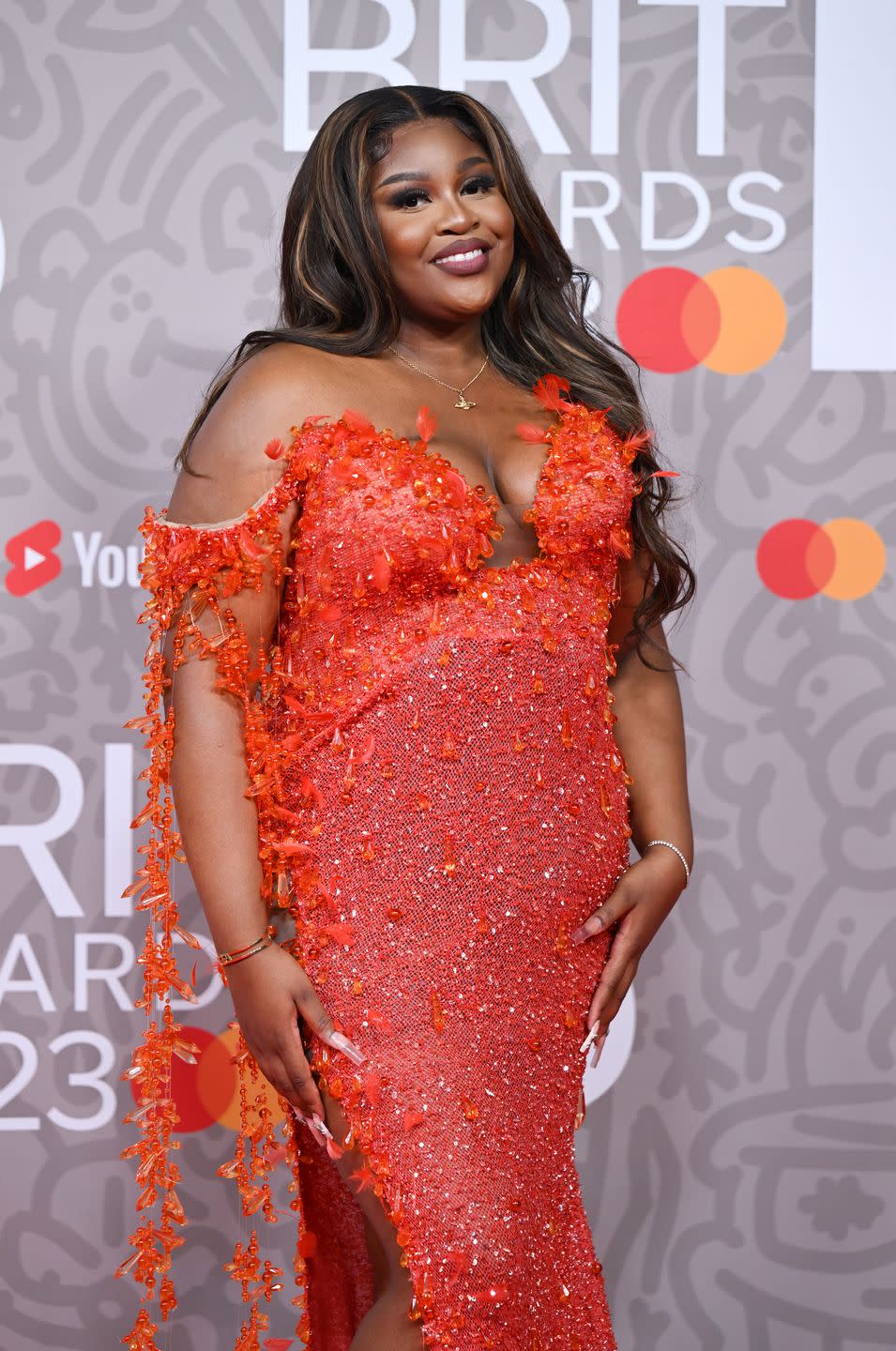 london, england february 11 editorial use only nella rose attends the brit awards 2023 at the o2 arena on february 11, 2023 in london, england photo by karwai tangwireimage