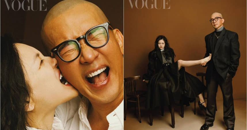 大S徐熙媛合體老公具俊曄拍攝時尚雜誌。（圖／翻攝自VOGUE、具俊曄IG）