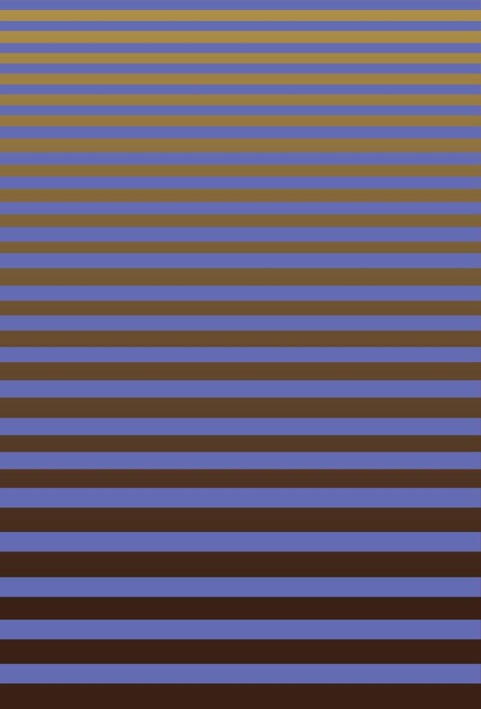 gradation of thin blue and yellow stripes into thick black and blue stripes