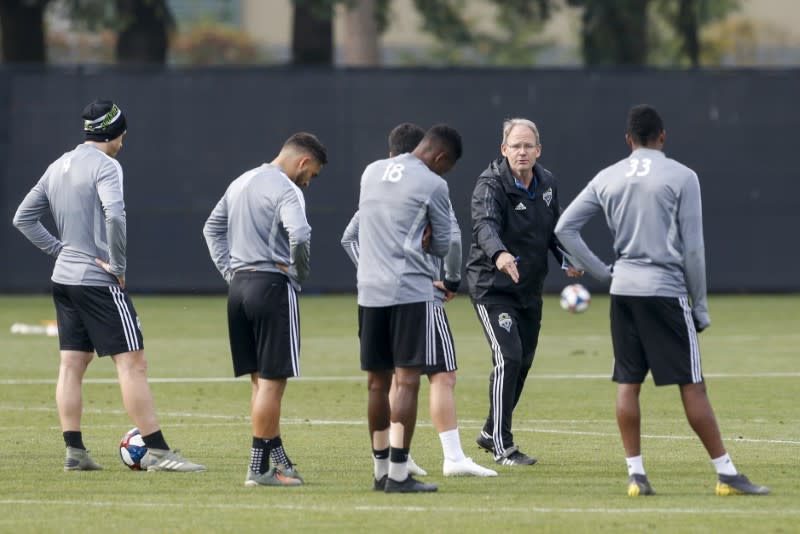 FILE PHOTO: MLS: MLS Cup-Seattle Sounders FC Training