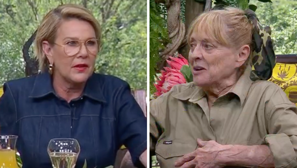  I’m A Celebrity’s Julia Morris and Denise Drysdale.