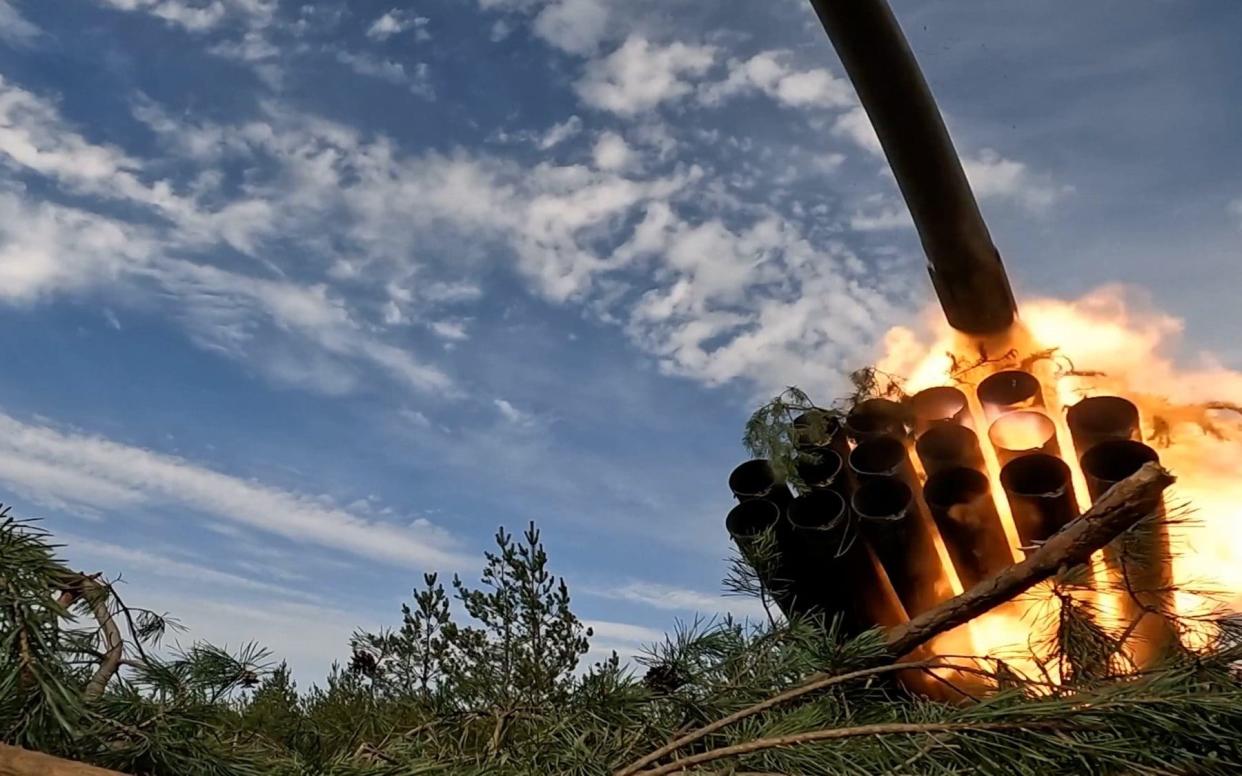 Russian multiple launch rocket systems firing at Ukrainian military positions - Ministry of Defense of Russia/Newsflash