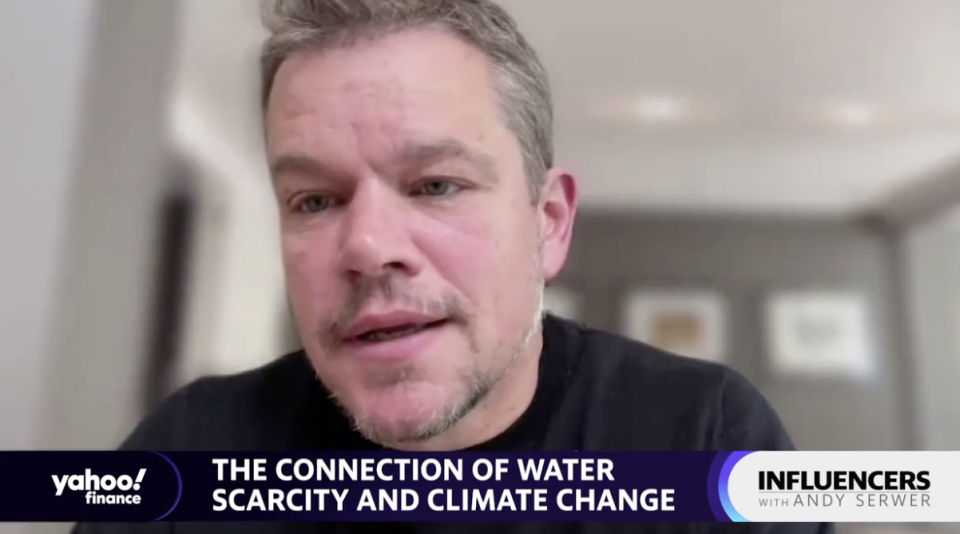 Actor Matt Damon speaks with Yahoo Finance Editor-in-Chief Andy Serwer on 