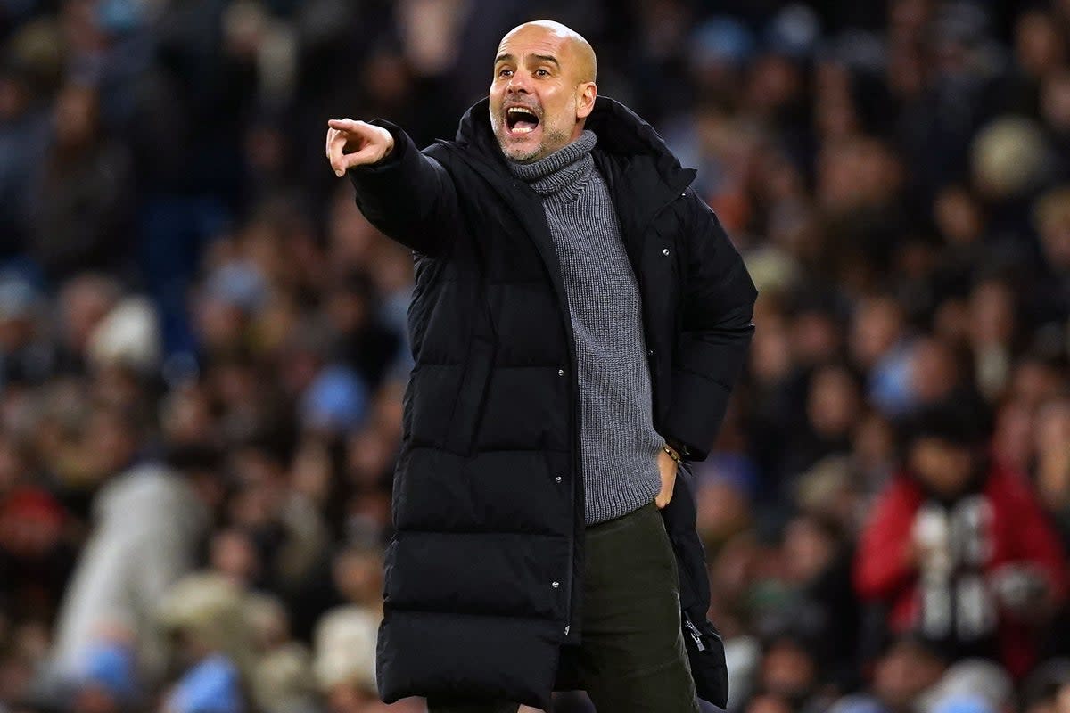 Pep Guardiola accepts the buck stops with him after Manchester City’s recent frustrating results (Martin Rickett/PA) (PA Wire)