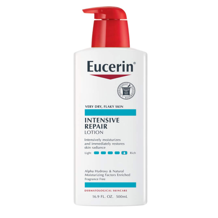 Eucerin Intensive Repair Lotion; best skincare on Amazon under $15