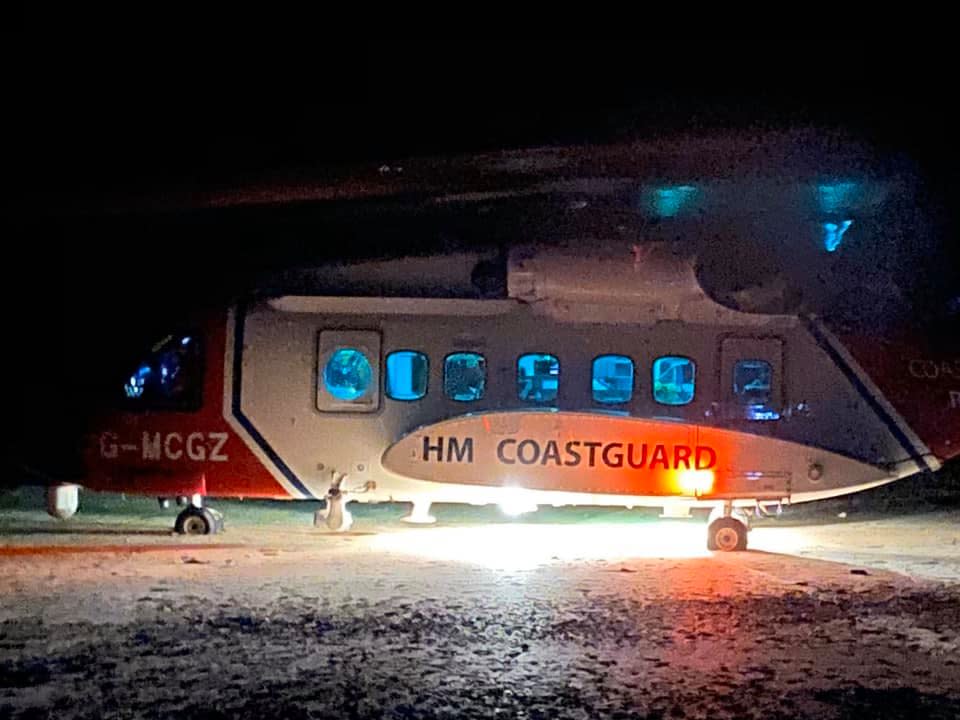 Paramedics and coastguard team members said the man was 'lucky' to have not been killed. (Polzeath Coastgard)