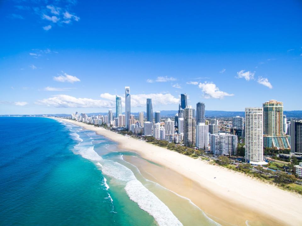 An aerial view of the Surfers Paradise skyline in Queensland, Australia (Getty Images/iStockphoto)