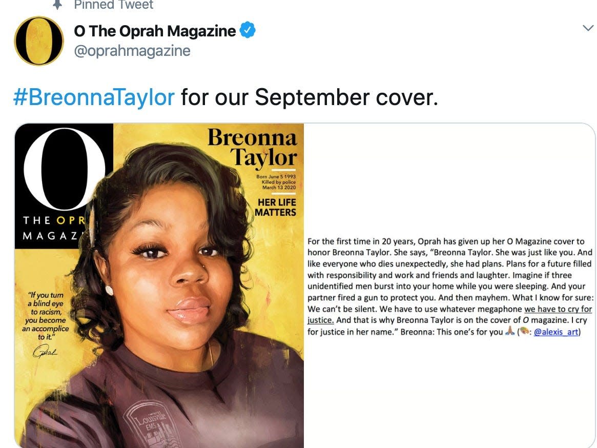 Breonna Taylor Oprah cover