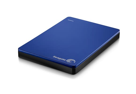 The Seagate Backup Plus Slim portable hard drive