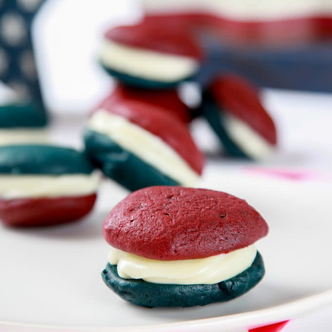 Red, White, and Blue Whoopie Pie