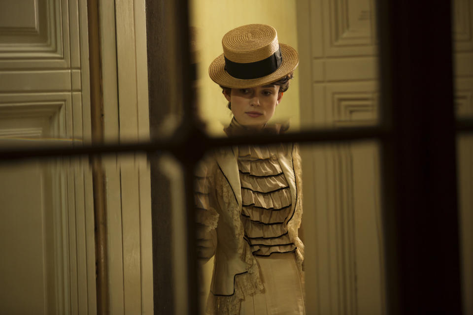 This movie could not come at a better time. Touching on&nbsp;many themes presented in the Time's Up movement, Wash Westmoreland's "Colette" highlights the story of the famed 1900s French novelist (Keira Knightley) during the period when her husband, Willy (played by a delightfully villainous Dominic West), claimed ownership over her masterful "Claudine" books.&nbsp;<br /><br />As Colette comes to terms with her own identity --&nbsp;professionally and sexually -- her marriage begins to crack, leading her to discover&nbsp;her own unique&nbsp;path to success and happiness. With&nbsp;delectable costumes and scenic sets, "Colette" transports you to a time when women's voices were&nbsp;unfortunately lost but&nbsp;eagerly waiting to be found. -- <i>LB</i>