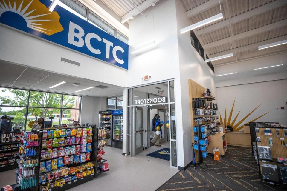 The renovated Eastern State Hospital laundry building, now called The Den and home to student services including the bookstore, was recently opened at Bluegrass Community and Technical College – Newtown Campus in Lexington, Ky., on Thursday, May 26, 2022. Ryan C. Hermens/rhermens@herald-leader.com