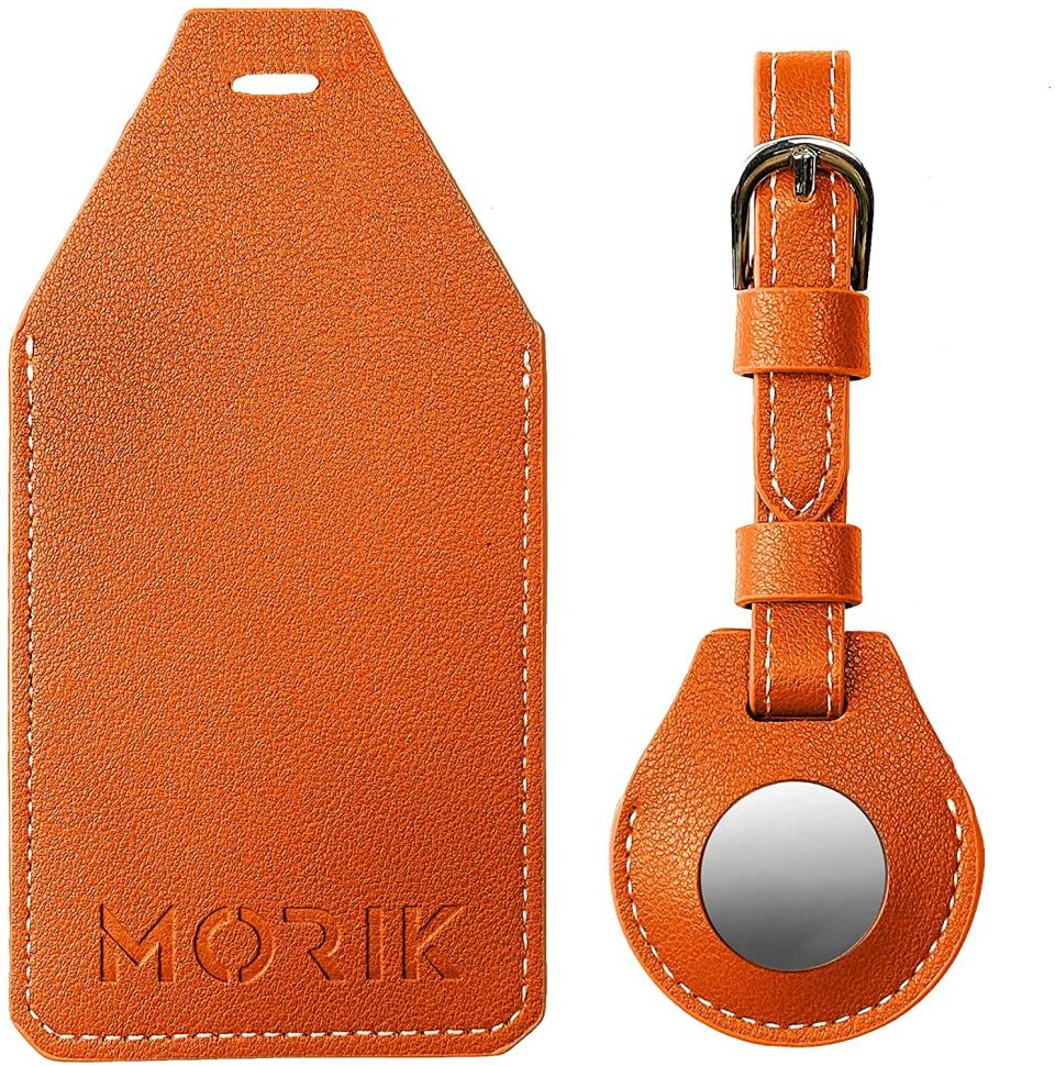 MORIK Secret AirTag Leather Luggage Tag